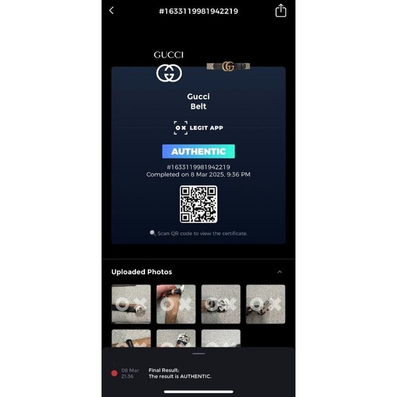 Gucci Embossed Black Belt with Silver GG Buckle - Picture 2 of 16